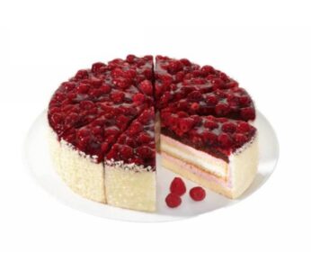 TORTA PANNA FORMAGGIO LAMPONI 12 FETTE