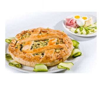 TORTA SALATA ZUCCHINE E PROSCIUTTO COTTA