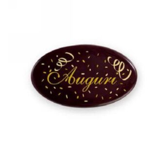 PLACCHETTE CHOC AUGURI    OVALI  6.2X3.7