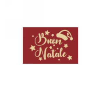 PLACCHETTE CHOC RETTANGOLARI BUON NATALE