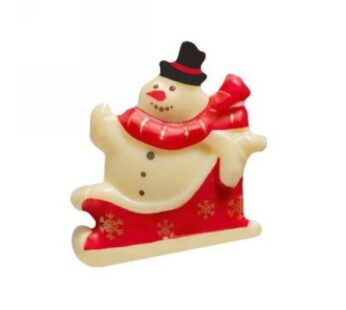 PUPAZZI DI NEVE CON SLITTA CHOC BIANCO