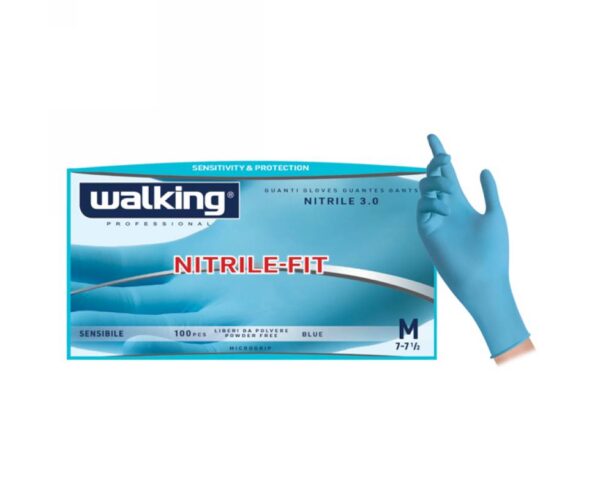 GUANTI NITRILE AZZURRI 100 PZ/CF TG. M