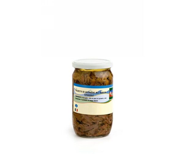 ACCIUGHE A PEZZI O.GIRASOLE       720 GR